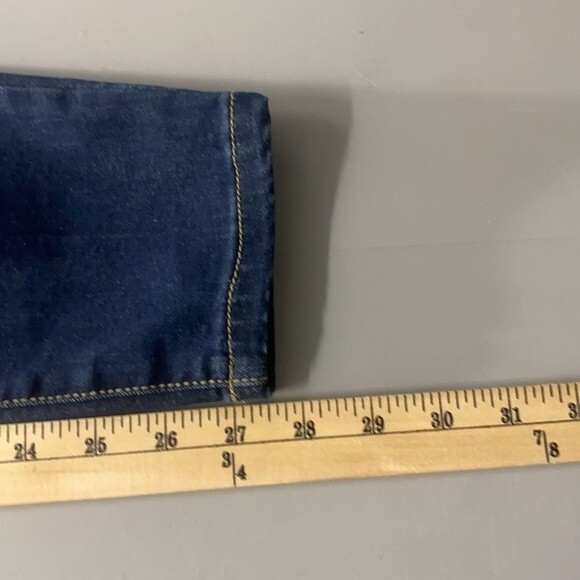 New York & Company Blue Ultra High-Waist Super Skinny Women's Jean Pants Size 4 - Picture 9 of 12